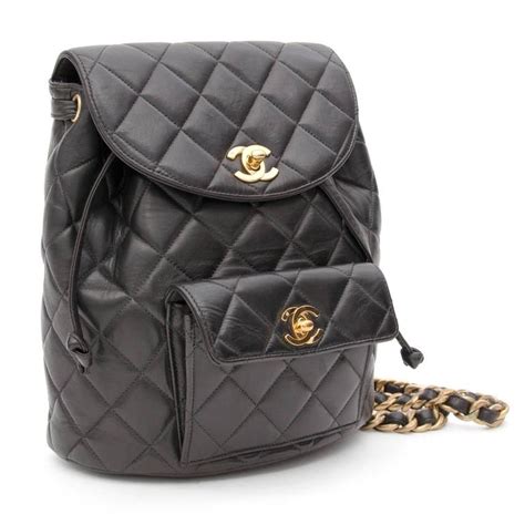 chanel puffy backpack|Chanel leather backpack.